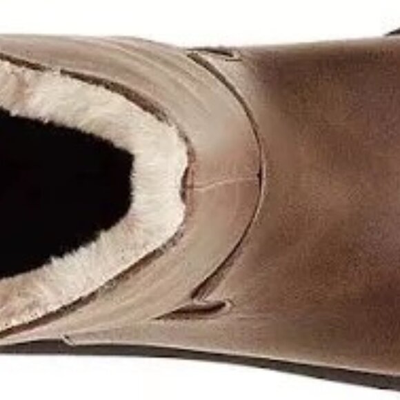 Rocket Dog Idea Brown Boot Women's Faux Fur Lining, Chunky Heel Size 7 - Picture 5 of 6